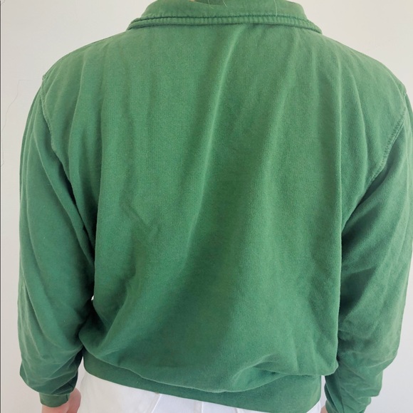 Brandy Melville dark green quarter zip sweatshirt - Picture 3 of 3